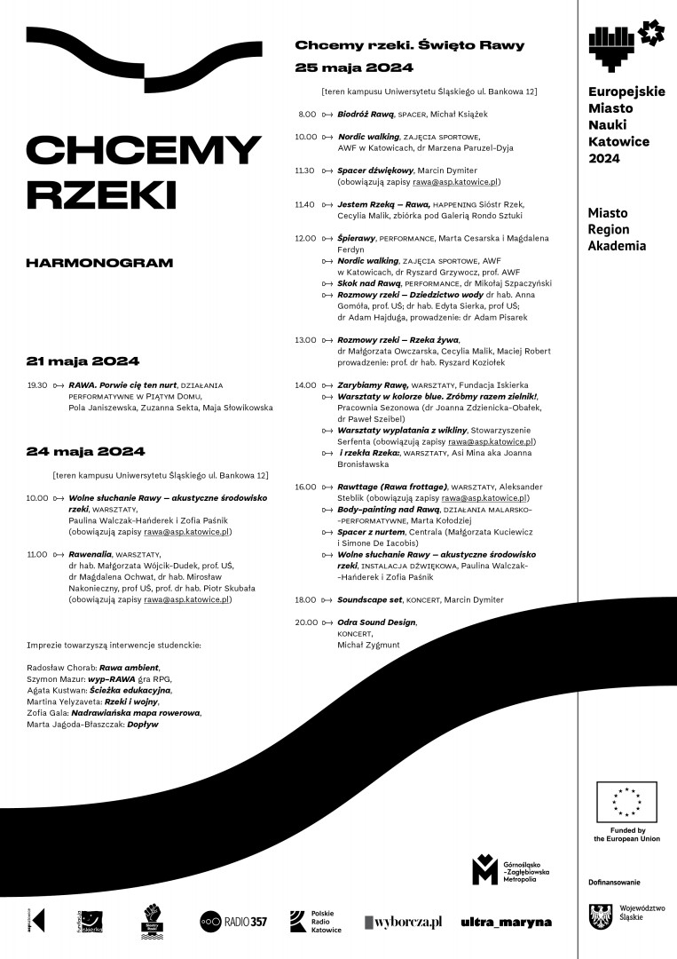 Harmonogram "Chcemy Rzeki" - dostępny w linku poniżej