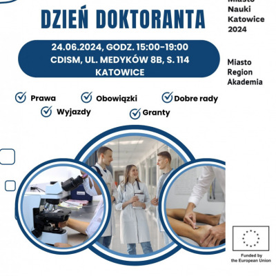 plakat reklamowy dnia doktoranta w SUM