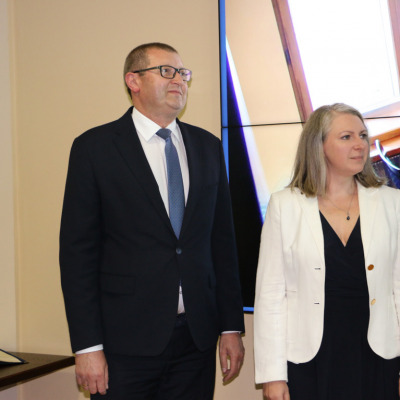 od lewej: prof. dr hab. n. med. i n. o zdr. Dariusz Dobrowolski oraz prof. dr hab. n. med. i n. o zdr. Agnieszka Młynarska