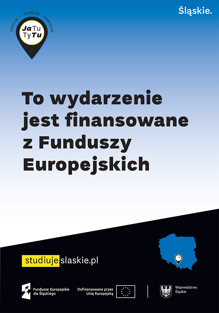 Plakat reklamowy funduszy europejskich.