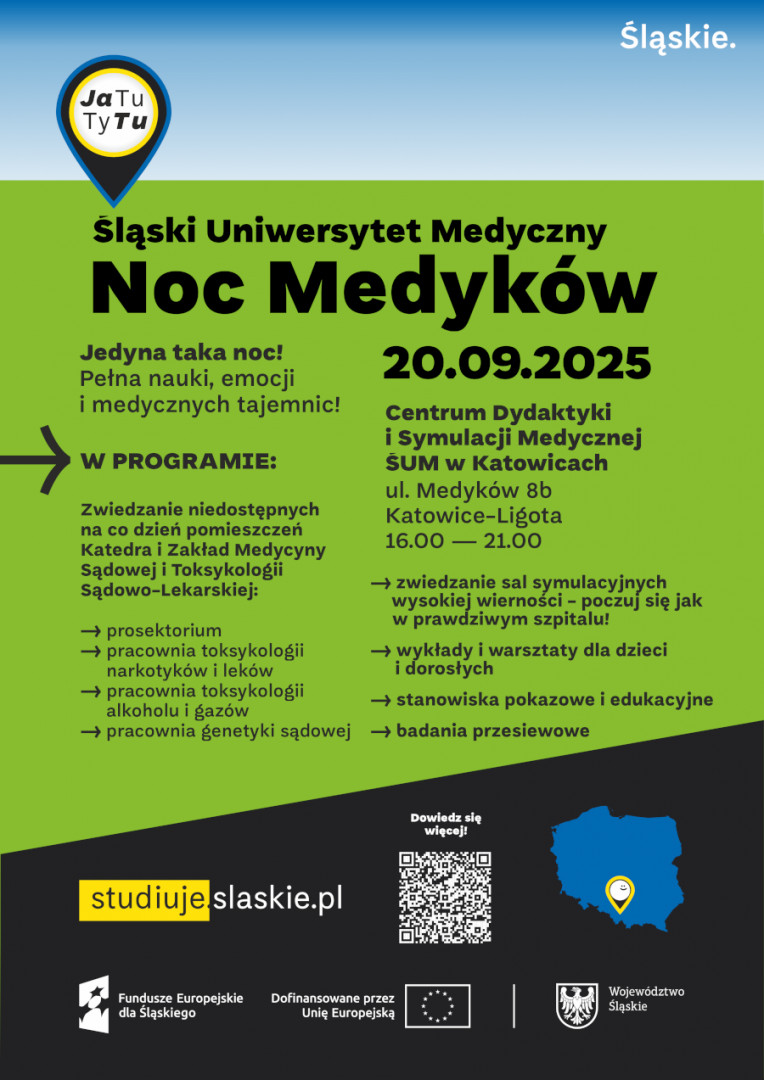 noc medyków - plakat